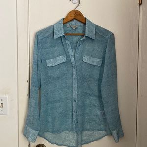 Guess XS sheer blouse.